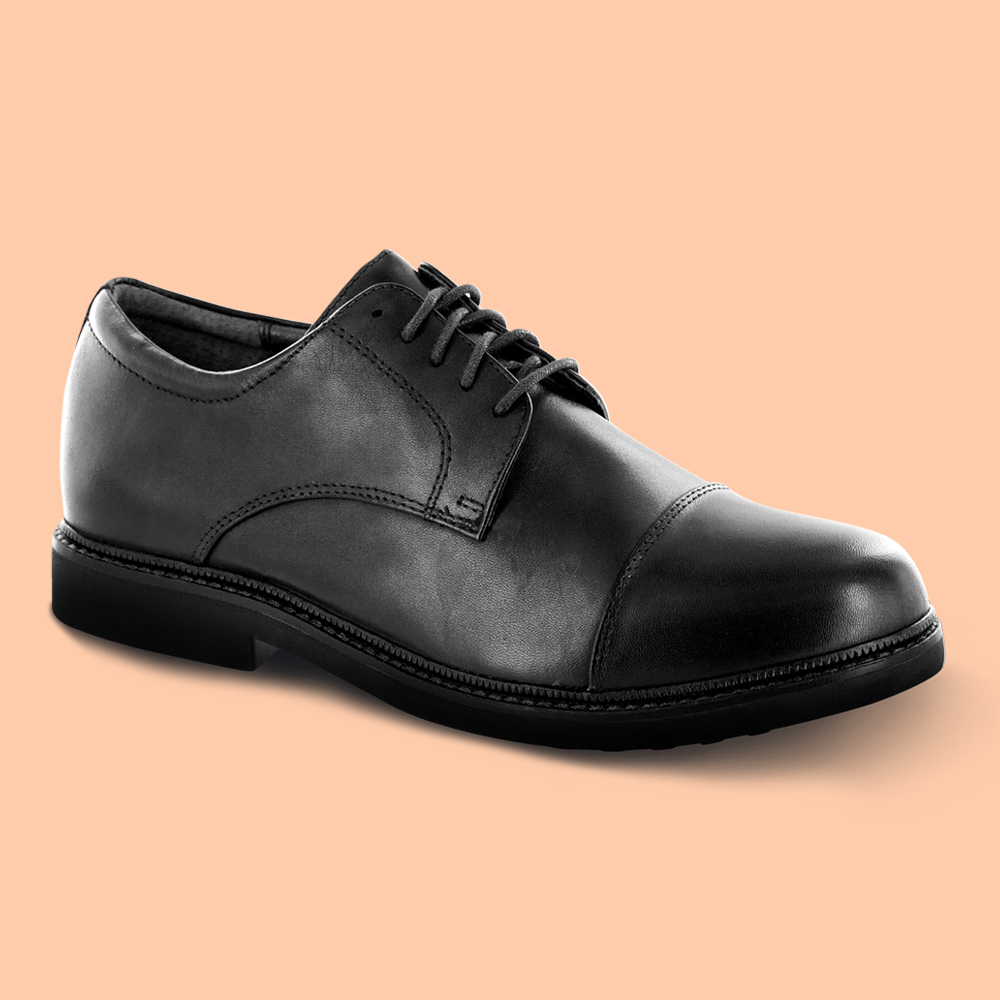 Men's Dress Shoes Category - Featured Shoes: Men's Cap Toe Oxford Dress Shoe Lexington - Black