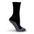 Roomy Socks - Cotton Diabetic Sock with Silver - Black Crew