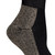 Roomy Socks - Acrylic Diabetic Sock with Copper - Black Heel Closeup