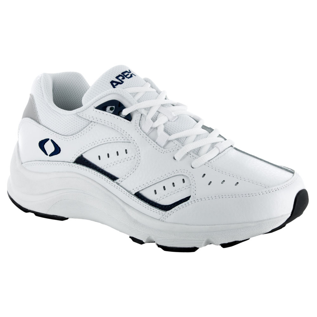 Men's Lace Walking Shoe V Last - White/Blue