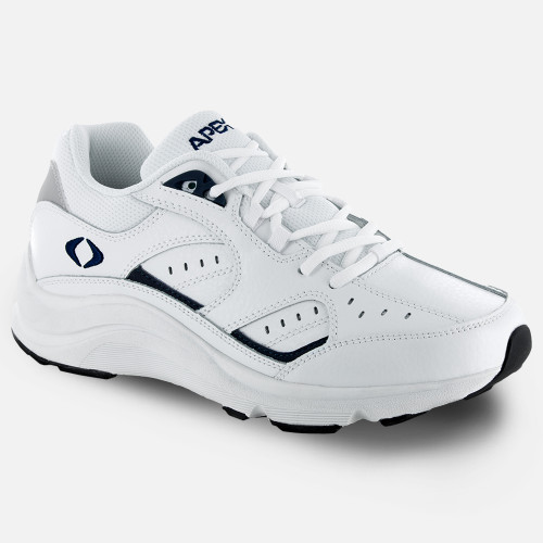 Men's Lace Walking Shoe V Last - White/Blue