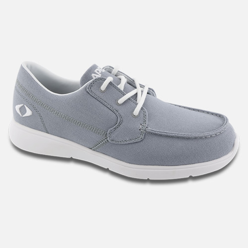 Men's Moc Toe Canvas Loafer - Gray