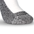 Roomy Socks - Cotton Diabetic Sock with Silver - White Toe Closeup